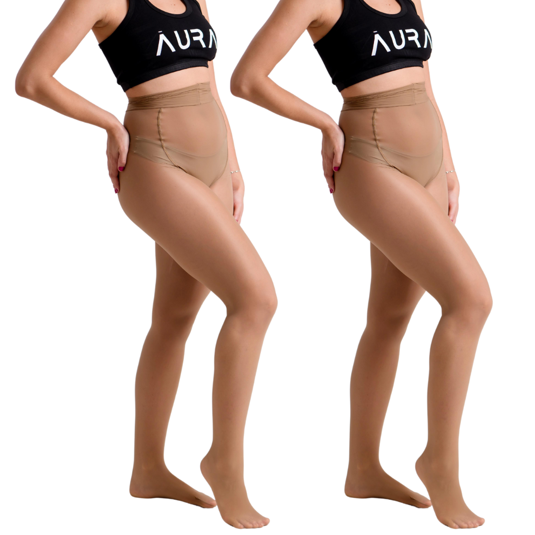 AURA® - Meia Calça Indestrutível fio20 | Compre 1 Leve 2